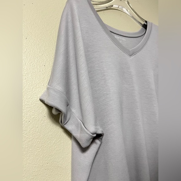 Softies PureDream V-Neck top Comfy Top Only In Gray XL - Picture 7 of 11